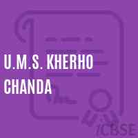 U.M.S. Kherho Chanda Middle School Logo