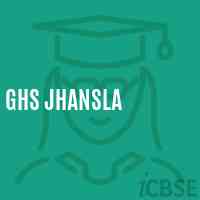 Ghs Jhansla Secondary School Logo