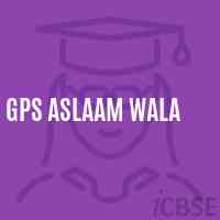 Gps Aslaam Wala Primary School Logo