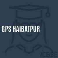 Gps Haibatpur Primary School Logo
