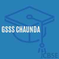 Gsss Chaunda High School Logo