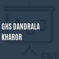 Ghs Dandrala Kharor Secondary School Logo