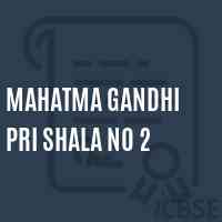 Mahatma Gandhi Pri Shala No 2 Secondary School Logo