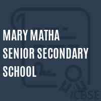 Mary Matha Senior Secondary School Logo