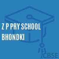 Z P Pry School Bhondki Logo