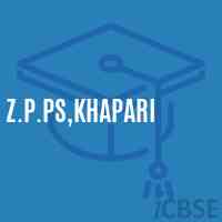 Z.P.Ps,Khapari Primary School Logo