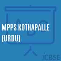 Mpps Kothapalle (Urdu) Primary School Logo
