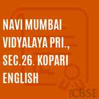 Navi Mumbai Vidyalaya Pri., Sec.26. Kopari English Middle School Logo