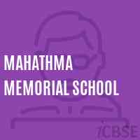 Mahathma Memorial School Logo