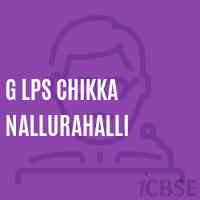 G Lps Chikka Nallurahalli Primary School Logo
