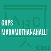 Ghps Madamuthanahalli Middle School Logo
