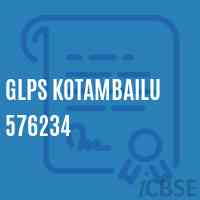 Glps Kotambailu 576234 Primary School Logo