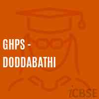 Ghps - Doddabathi Middle School Logo