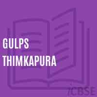 Gulps Thimkapura Primary School Logo