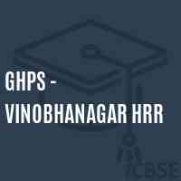 Ghps - Vinobhanagar Hrr Middle School Logo