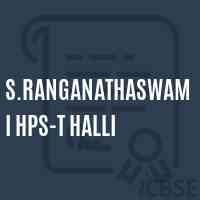 S.Ranganathaswami Hps-T Halli School Logo
