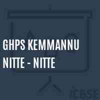 Ghps Kemmannu Nitte - Nitte Middle School Logo
