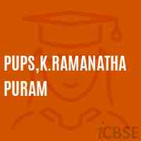 Pups,K.Ramanathapuram Primary School Logo