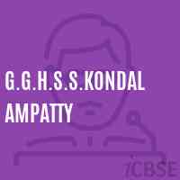 G.G.H.S.S.Kondalampatty High School Logo