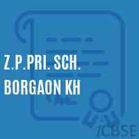 Z.P.Pri. Sch. Borgaon Kh Primary School Logo