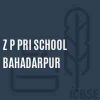 Z P Pri School Bahadarpur Logo