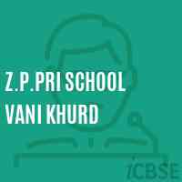Z.P.Pri School Vani Khurd Logo