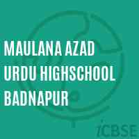 Maulana Azad Urdu Highschool Badnapur Logo