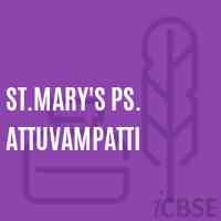 St.Mary'S Ps. Attuvampatti Primary School Logo