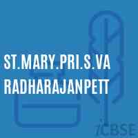 St.Mary.Pri.S.Varadharajanpett Primary School Logo