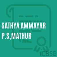 Sathya Ammayar P.S,Mathur Primary School Logo