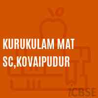 Kurukulam Mat Sc,Kovaipudur Secondary School Logo