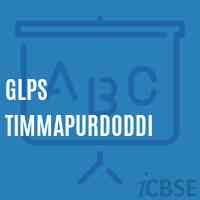 Glps Timmapurdoddi Primary School Logo