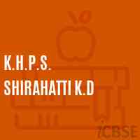 K.H.P.S. Shirahatti K.D Middle School Logo