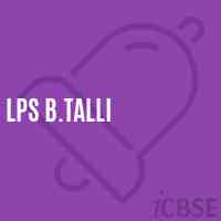 Lps B.Talli Middle School Logo