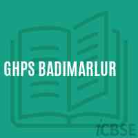 Ghps Badimarlur Middle School Logo