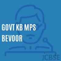 Govt Kb Mps Bevoor Middle School Logo