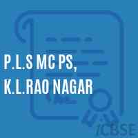 P.L.S Mc Ps, K.L.Rao Nagar Primary School Logo