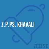 Z.P.Ps. Khavali Primary School Logo
