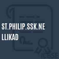 St.Philip.Ssk.Nellikad Senior Secondary School Logo