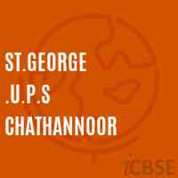 St.George .U.P.S Chathannoor Middle School Logo
