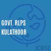 Govt. Rlps Kulathoor Primary School Logo