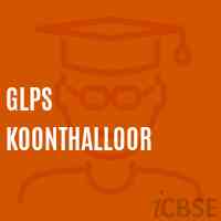 Glps Koonthalloor Primary School Logo