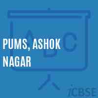Pums, Ashok Nagar Middle School Logo