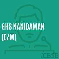 Ghs Nanidaman (E/m) Secondary School Logo