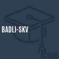 Badli-SKV Senior Secondary School Logo