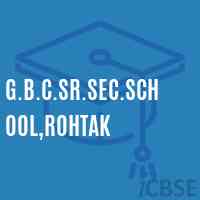 G.B.C.Sr.Sec.School,Rohtak Logo