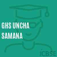 Ghs Uncha Samana Secondary School Logo