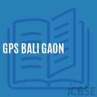 Gps Bali Gaon Primary School Logo