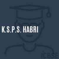 K.S.P.S. Habri Primary School Logo