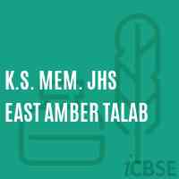 K.S. Mem. Jhs East Amber Talab Middle School Logo